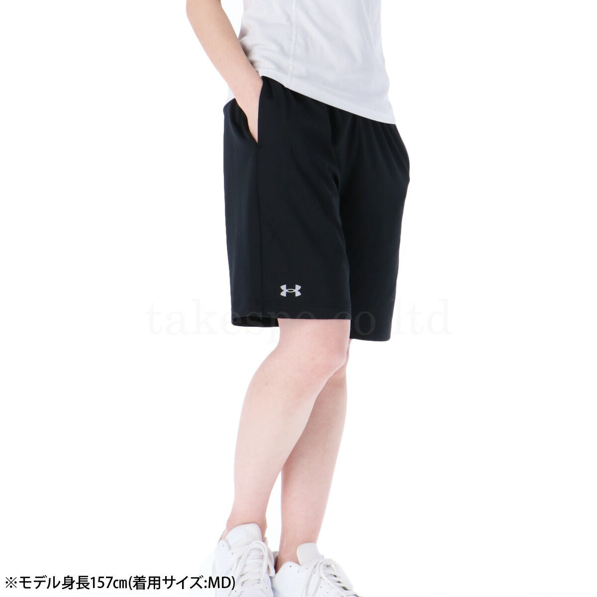 アンダーアーマー ハーフパンツ レディース ブラック ネイビー 1372745