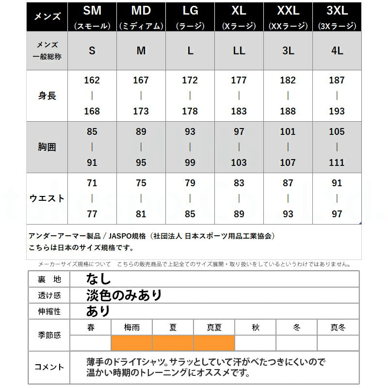 アンダーアーマー Tシャツ メンズ UA TECH BIG LOGO SS SEASONAL ブラック ホワイト 1384796
