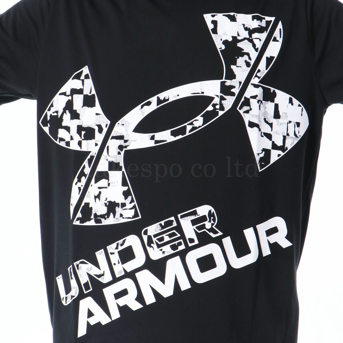 アンダーアーマー Tシャツ メンズ UA TECH BIG LOGO SS SEASONAL ブラック ホワイト 1384796