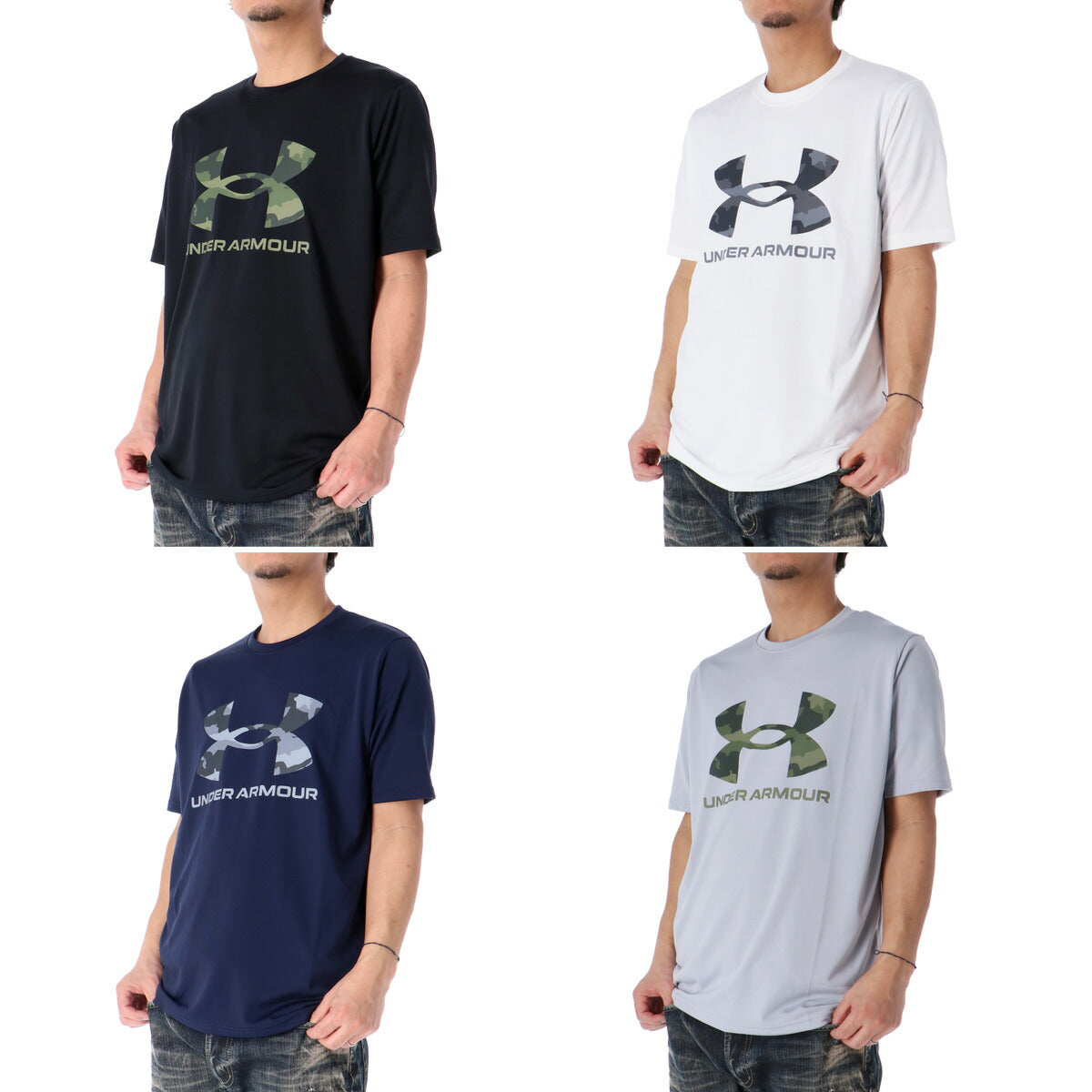 アンダーアーマー Tシャツ メンズ テック グラフィック ブラック ホワイト ネイビー グレー 1384797