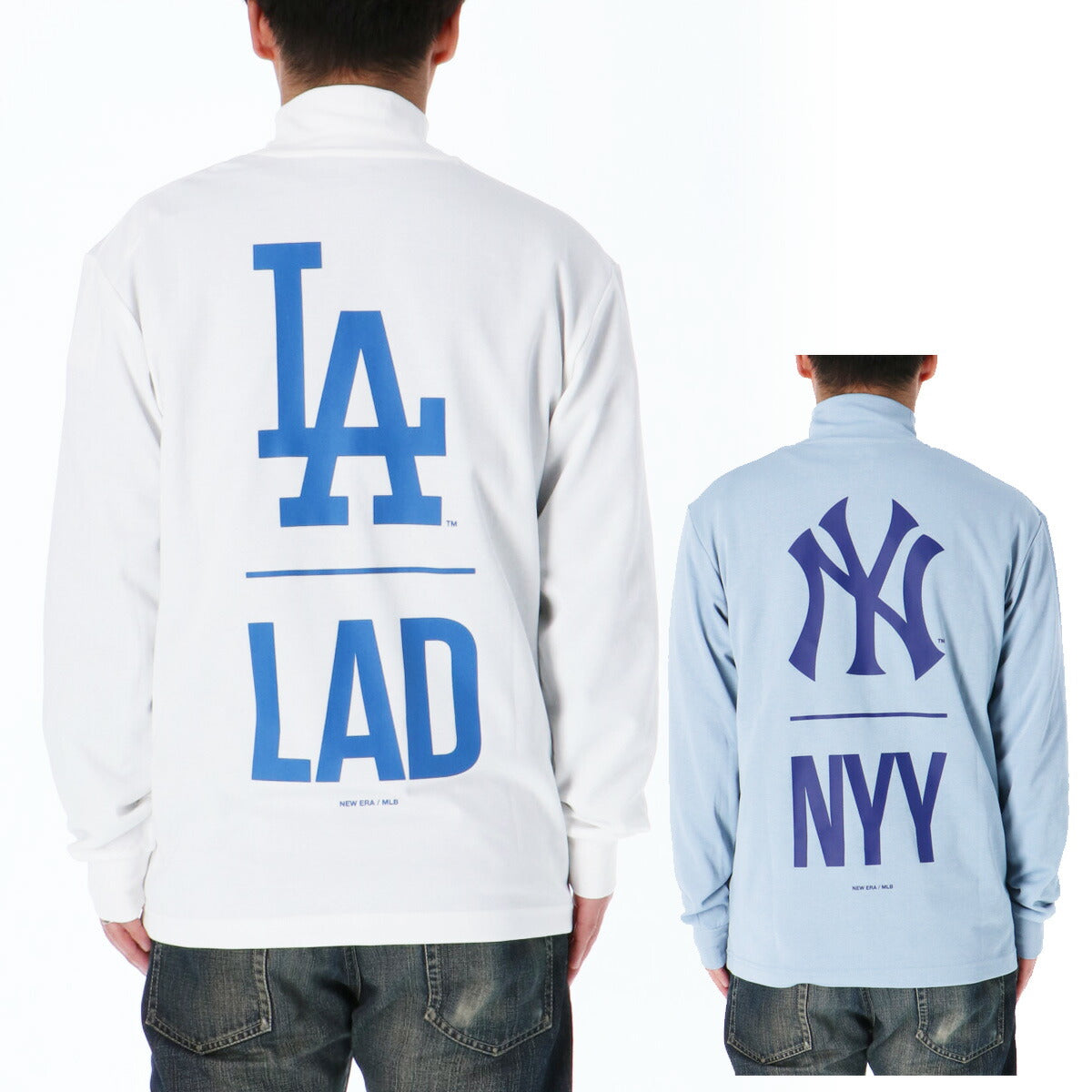 ニューエラ Tシャツ メンズ ハイカラー パフォーマンス ホワイト ブルー 14326420T