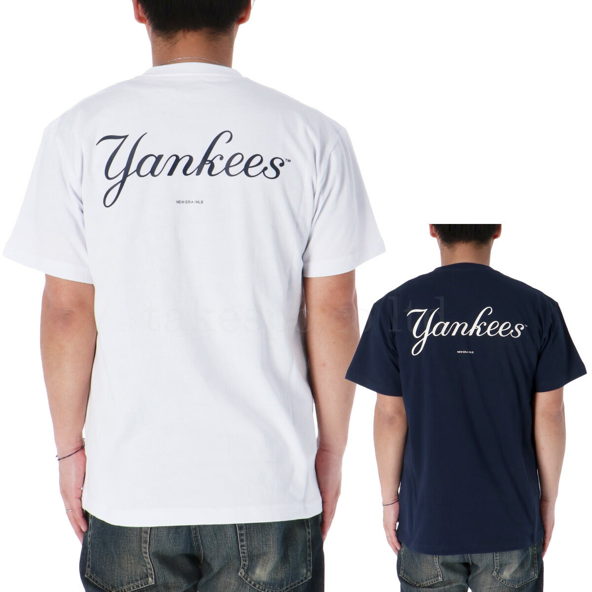 ニューエラ Tシャツ メンズ MLB アパレル ホワイト ネイビー 14410091T