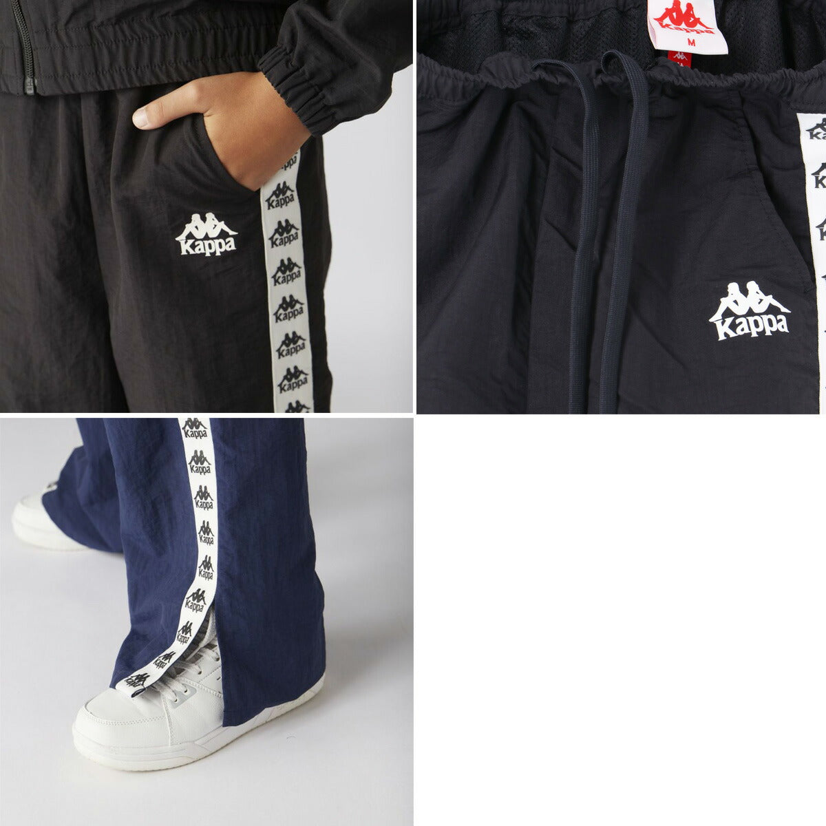 カッパ ウインドブレーカー 上下 ジュニア AUTHENTIC ブラック ネイビー グリーン 144600