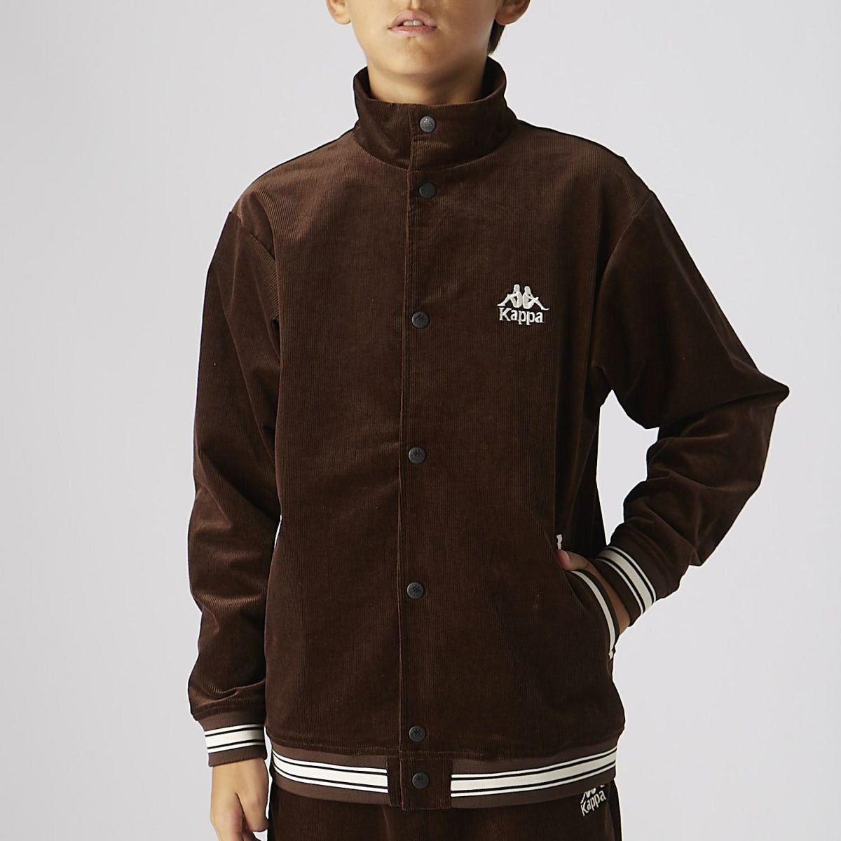 カッパ ジャージジャケット ジュニア AUTHENTIC ブラウン ベージュ 144601