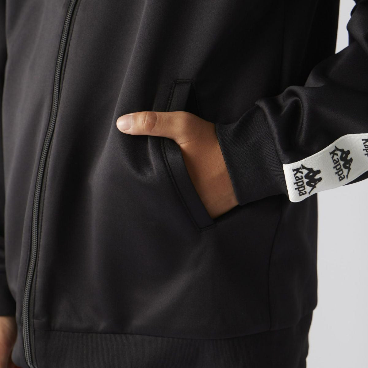 カッパ ジャージジャケット ジュニア AUTHENTIC ブラック ブルー ブラウン レッド グリーン イエロー 144603