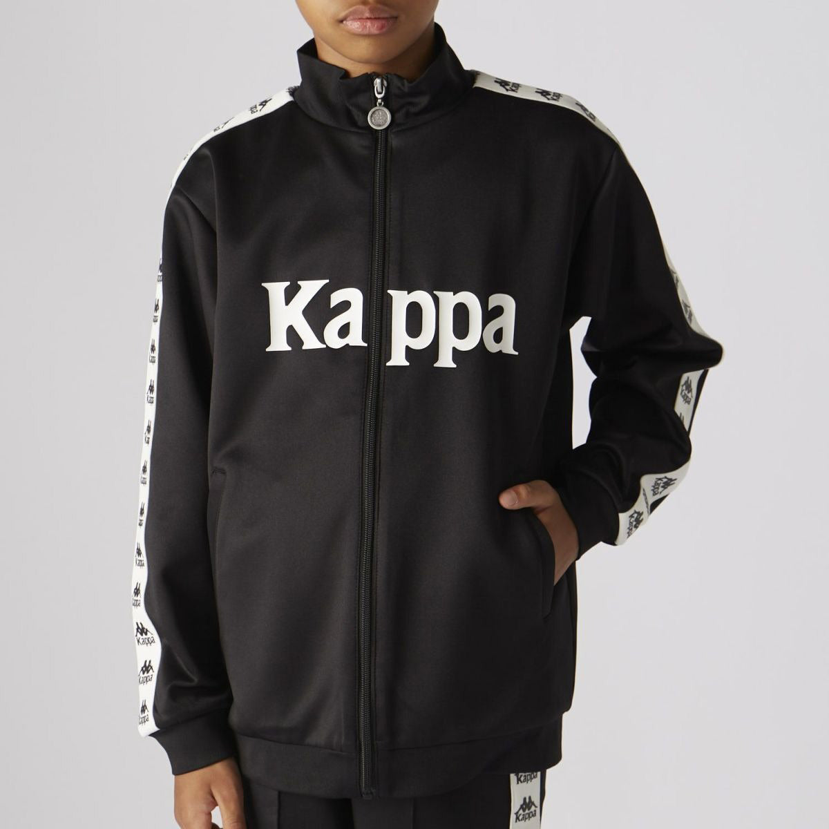 カッパ ジャージジャケット ジュニア AUTHENTIC ブラック ブルー ブラウン レッド グリーン イエロー 144603