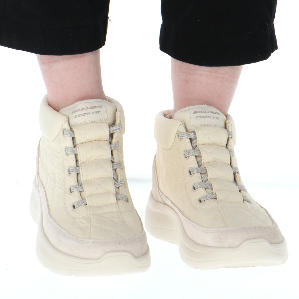 スケッチャーズ スリップインズ ON-THE-GO ENCORE シューズ レディース ブランド SKECHERS スリッポン スニーカー 靴 くつ 手を使わず履ける 履きやすい ハンズフリー 黒 レザー 合革 はっ水 防汚 144842