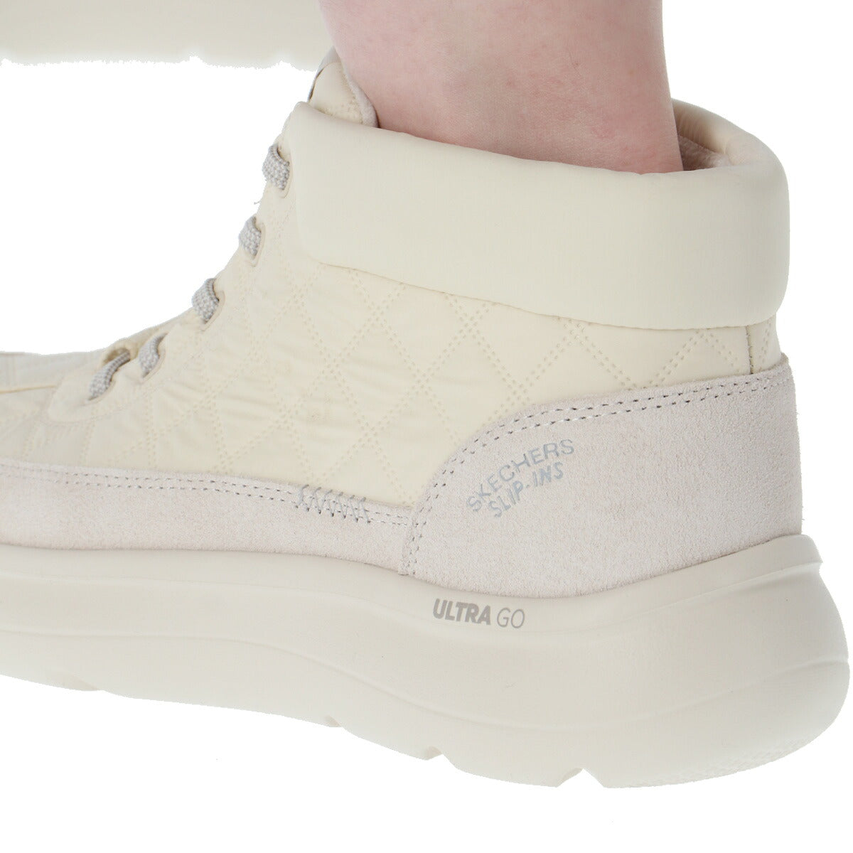 スケッチャーズ スリップインズ ON-THE-GO ENCORE シューズ レディース ブランド SKECHERS スリッポン スニーカー 靴 くつ 手を使わず履ける 履きやすい ハンズフリー 黒 レザー 合革 はっ水 防汚 144842