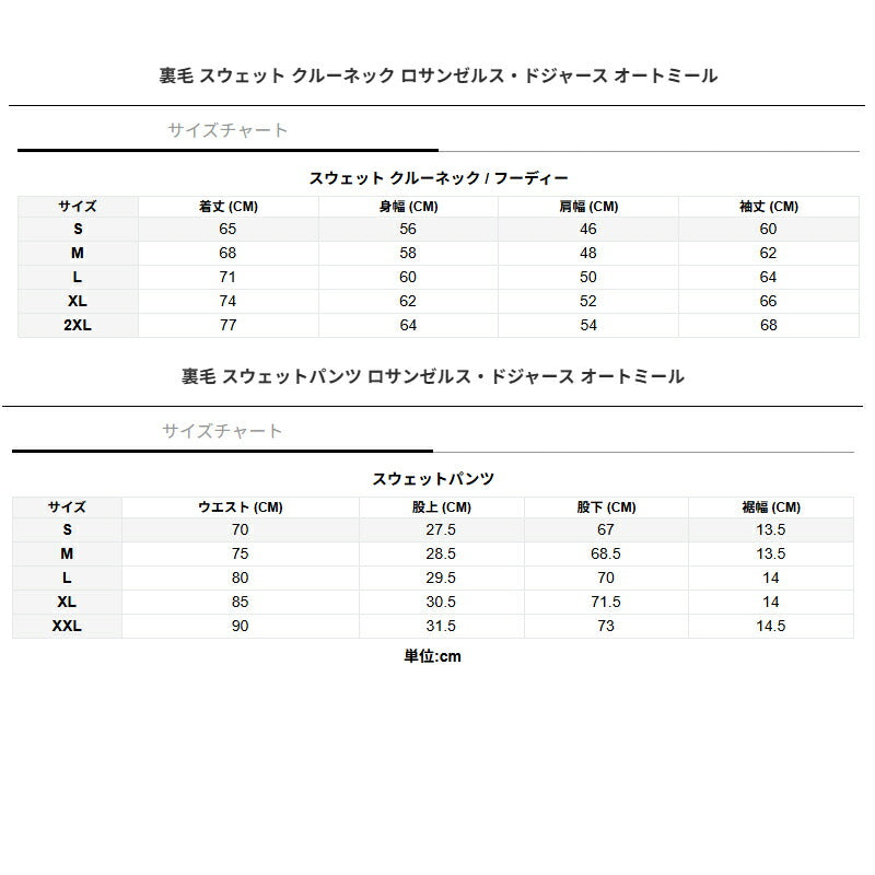 ニューエラ メンズ スウェット上下 ロサンゼルス ドジャース NEW ERA アパレル 上下 14682652T/14682645