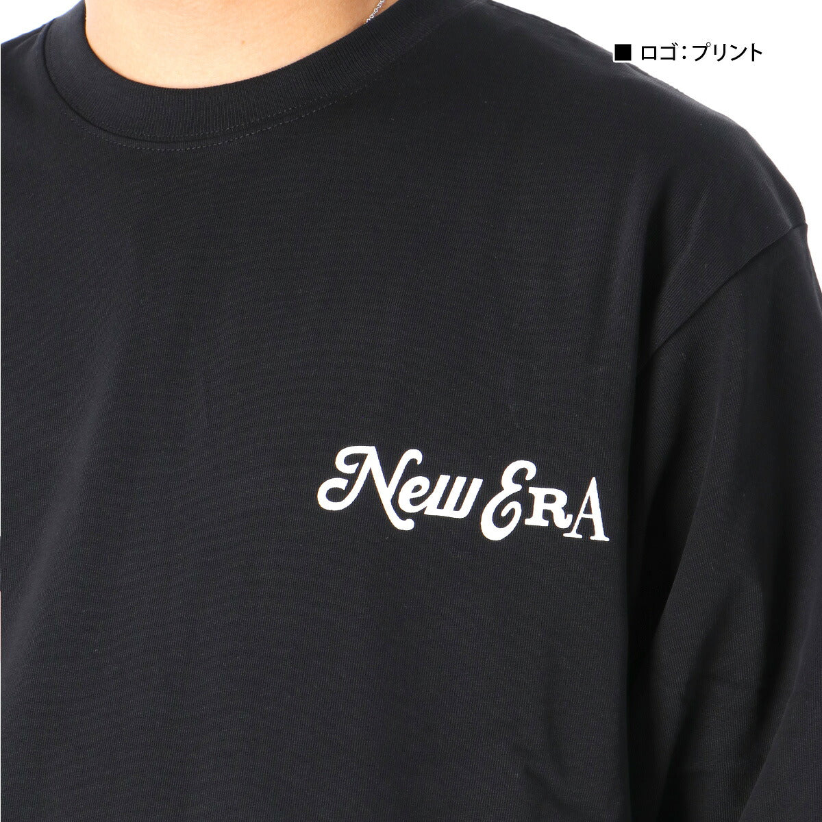 ニューエラ Tシャツ メンズ Archive Mix Logo ブラック ホワイト 14682701T