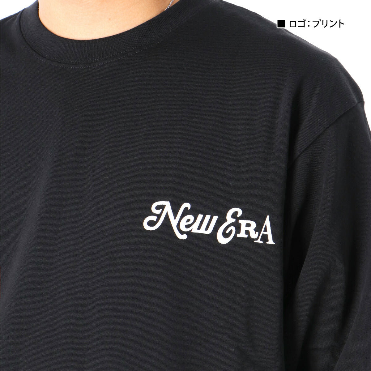 ニューエラ Tシャツ メンズ Archive Mix Logo ブラック ホワイト 14682701T