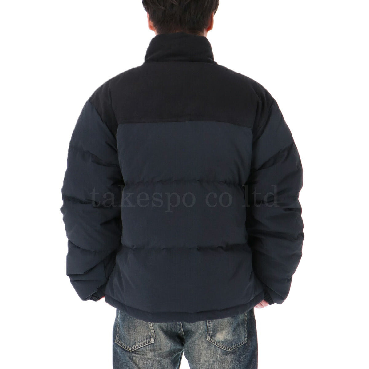 ニューエラ ダウンジャケット メンズ コンビ ネイビー ブラック 14682726T