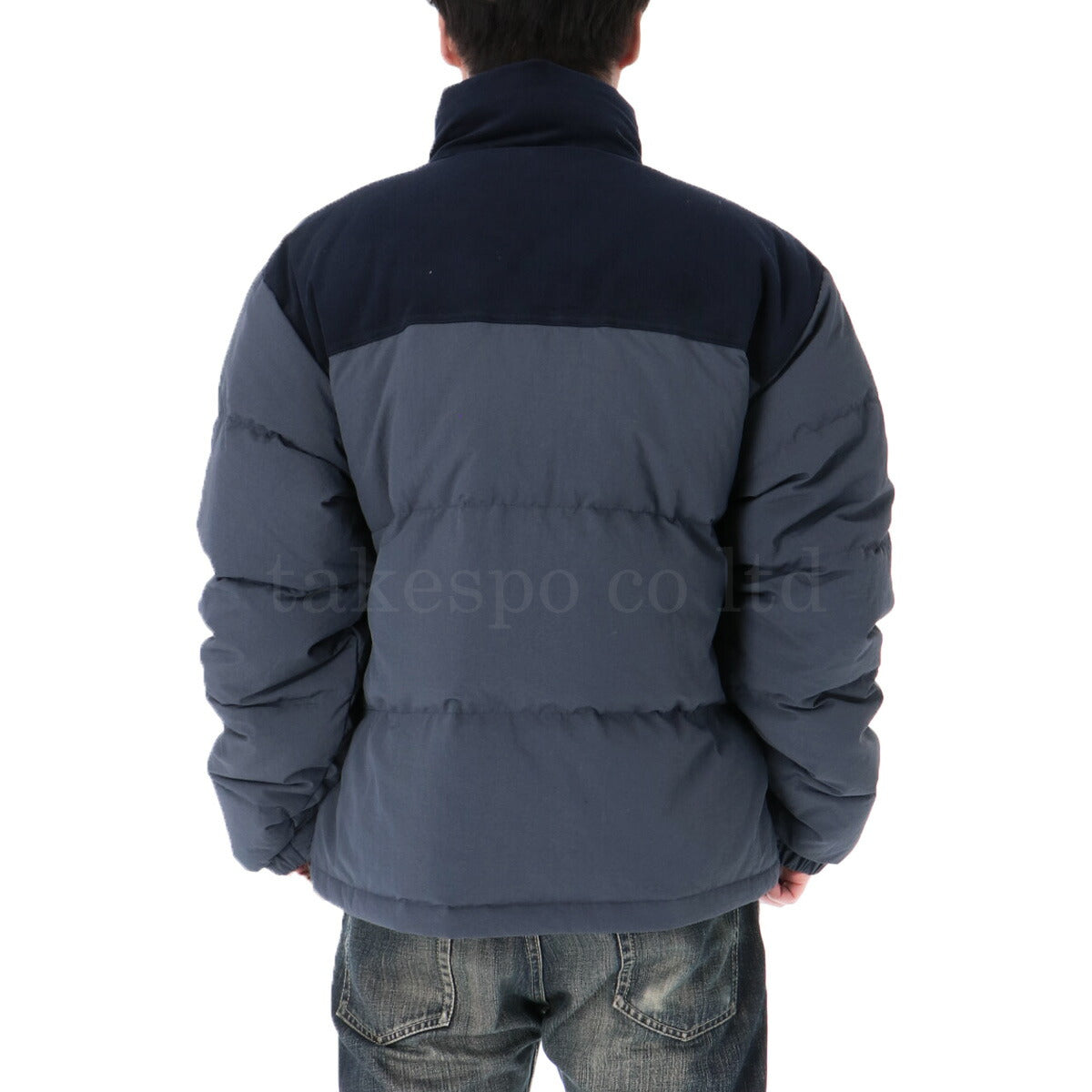 ニューエラ ダウンジャケット メンズ コンビ ネイビー ブラック 14682726T