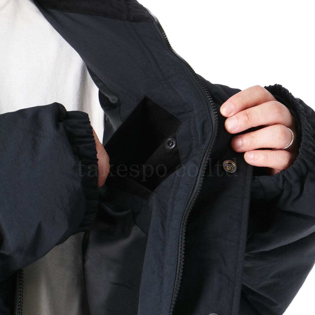 ニューエラ ダウンジャケット メンズ コンビ ネイビー ブラック 14682726T