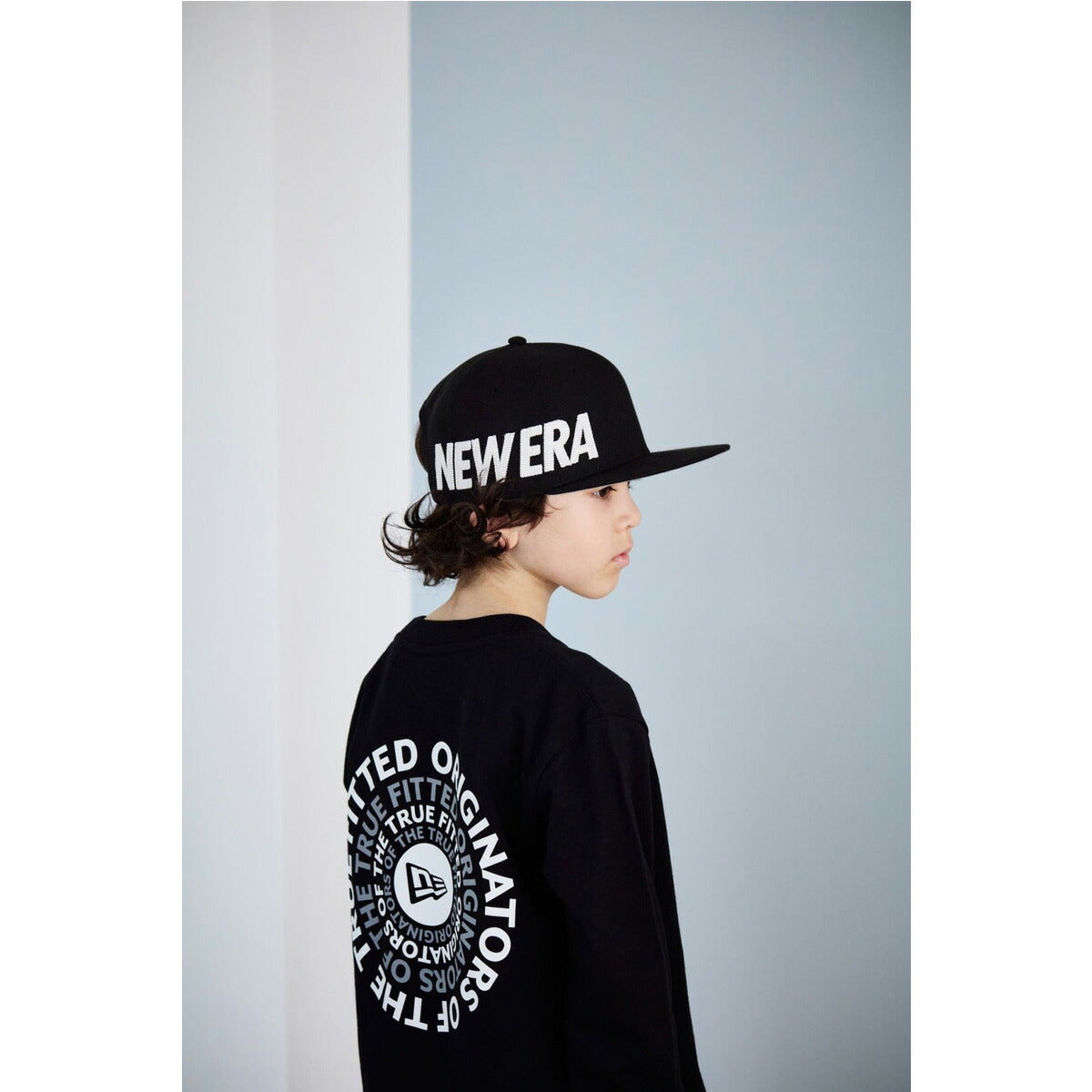 ニューエラ Tシャツ ジュニア Circle OOTTF キッズコレクション ブラック ホワイト 14693883T