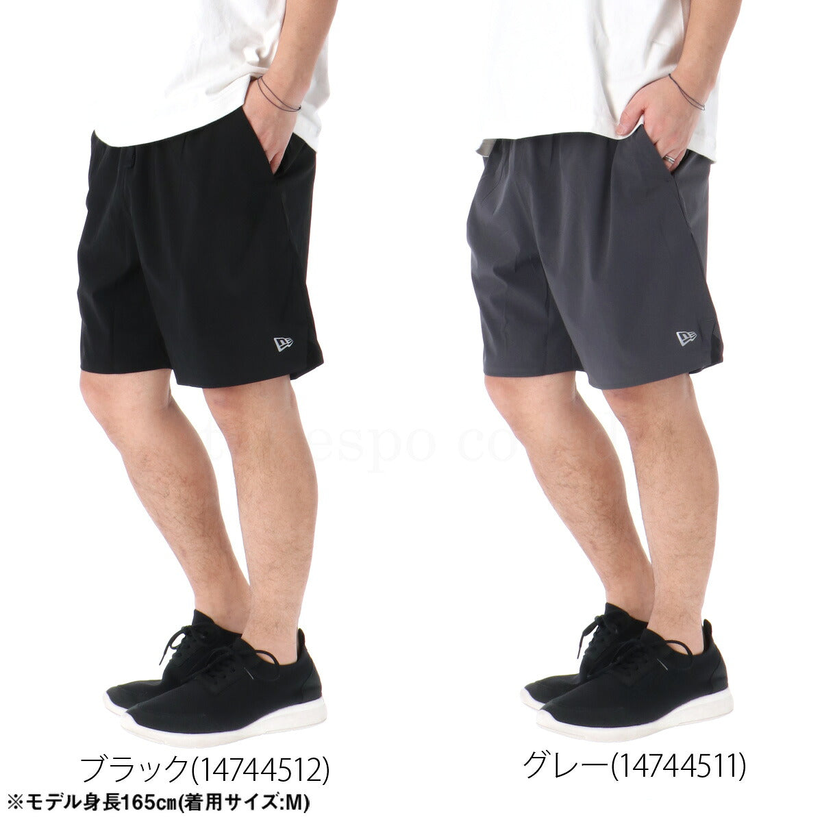 ニューエラ ハーフパンツ メンズ パフォーマンス グレー ブラック 14744511B