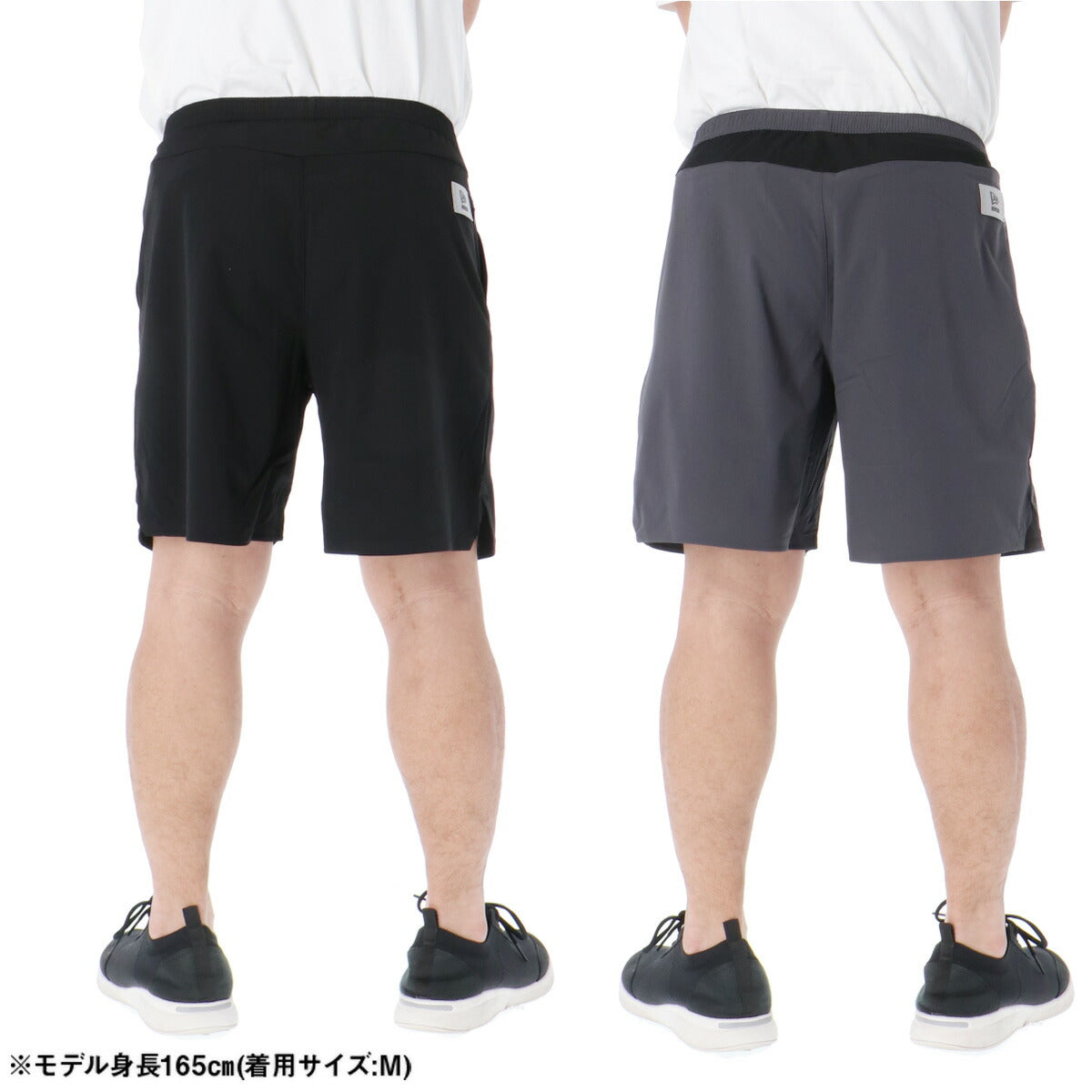 ニューエラ ハーフパンツ メンズ パフォーマンス グレー ブラック 14744511B