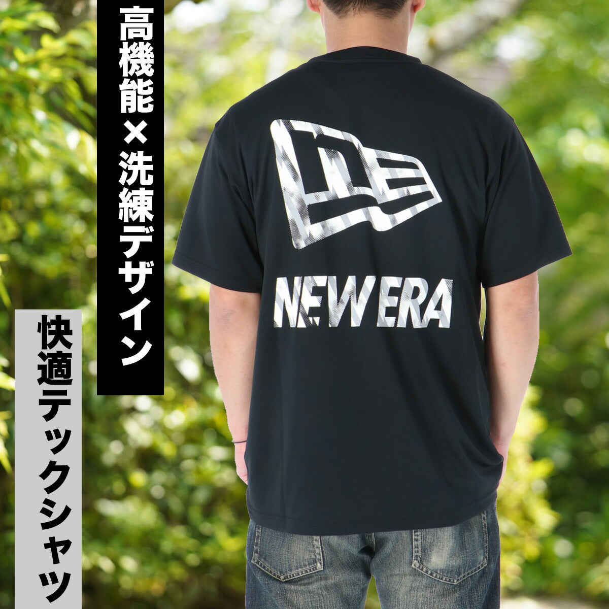 ニューエラ Tシャツ メンズ ホワイト ブラック 14744522T