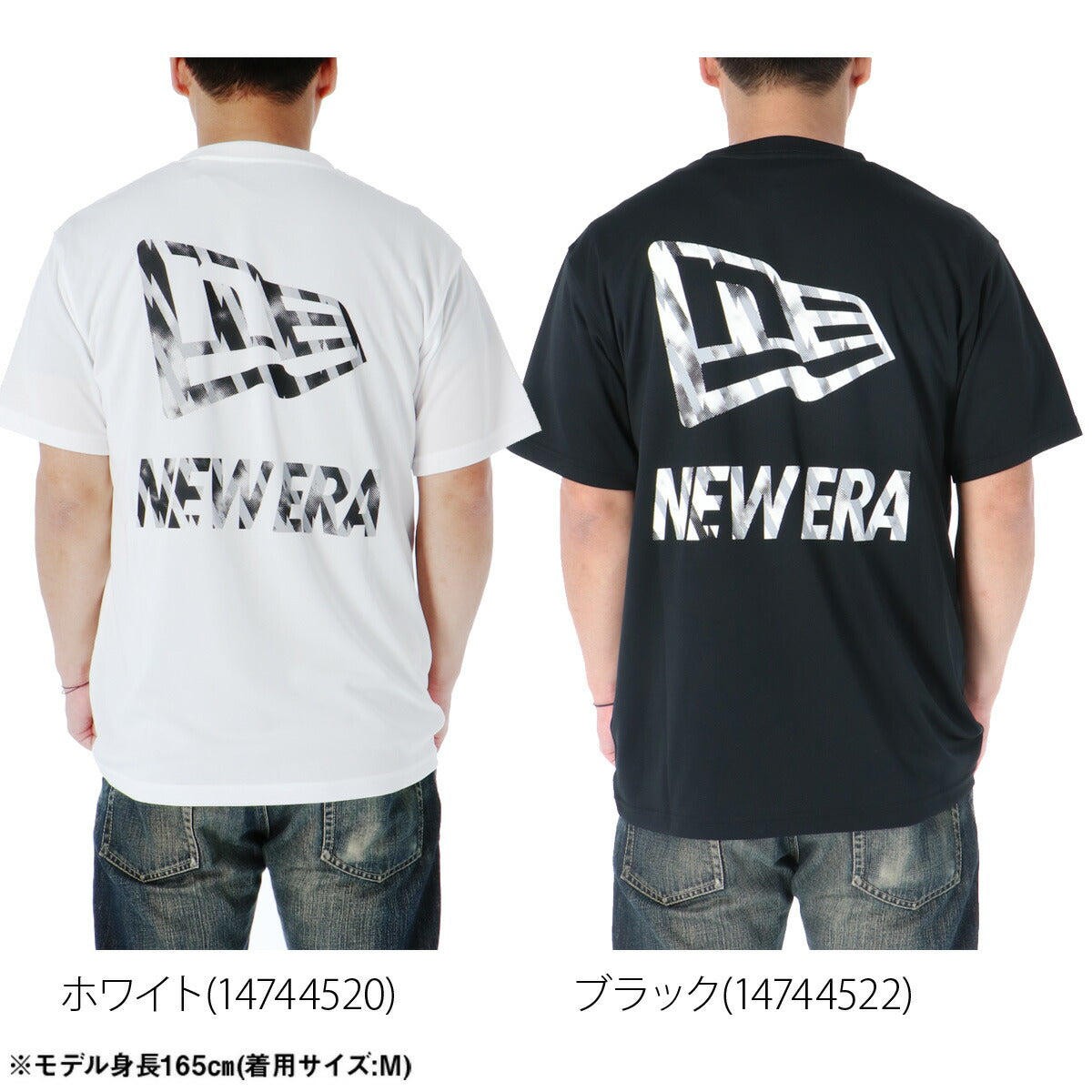 ニューエラ Tシャツ メンズ ホワイト ブラック 14744522T