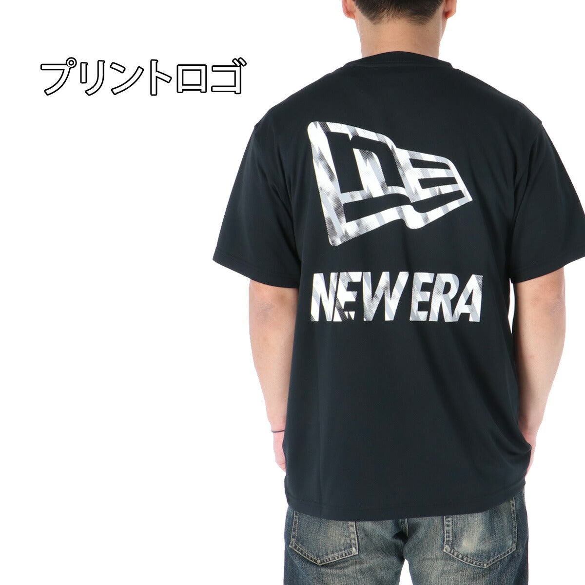 ニューエラ Tシャツ メンズ ホワイト ブラック 14744522T