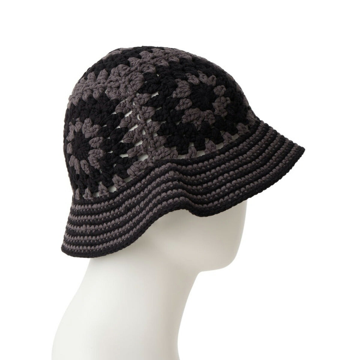 ニューエラ バケットハット メンズ レディース バケハ ブランド NEW ERA クロシェ ニット帽 ニット アウトドア 帽子 ヒッピー カギ編み 白 黒 14744715A グレー ブルー ブラック ホワイト