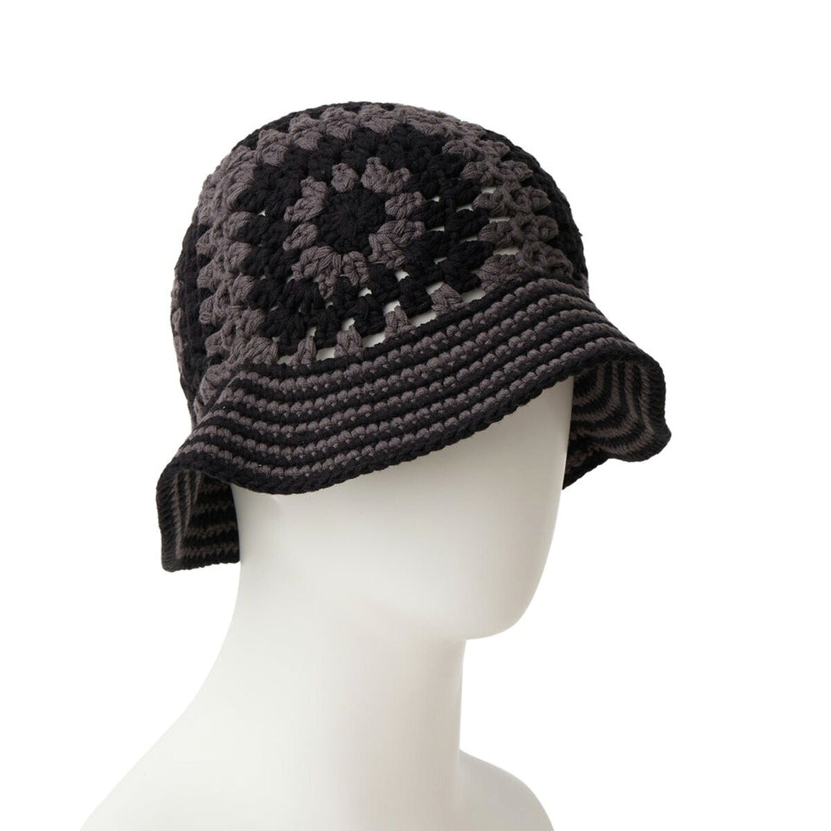 ニューエラ バケットハット メンズ レディース バケハ ブランド NEW ERA クロシェ ニット帽 ニット アウトドア 帽子 ヒッピー カギ編み 白 黒 14744715A グレー ブルー ブラック ホワイト