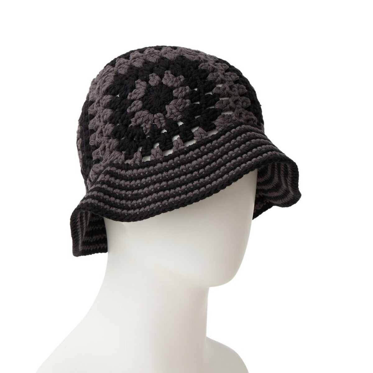 ニューエラ バケットハット メンズ レディース バケハ ブランド NEW ERA クロシェ ニット帽 ニット アウトドア 帽子 ヒッピー カギ編み 白 黒 14744715A グレー ブルー ブラック ホワイト