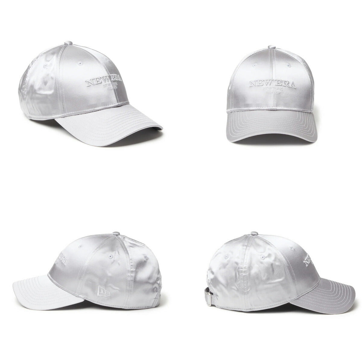 ニューエラ メンズ レディース シルバー カーキグリーン ブラック ネイビー ブランド 帽子 サテン 黒 NEW ERA 14744842H スポーツ おしゃれ