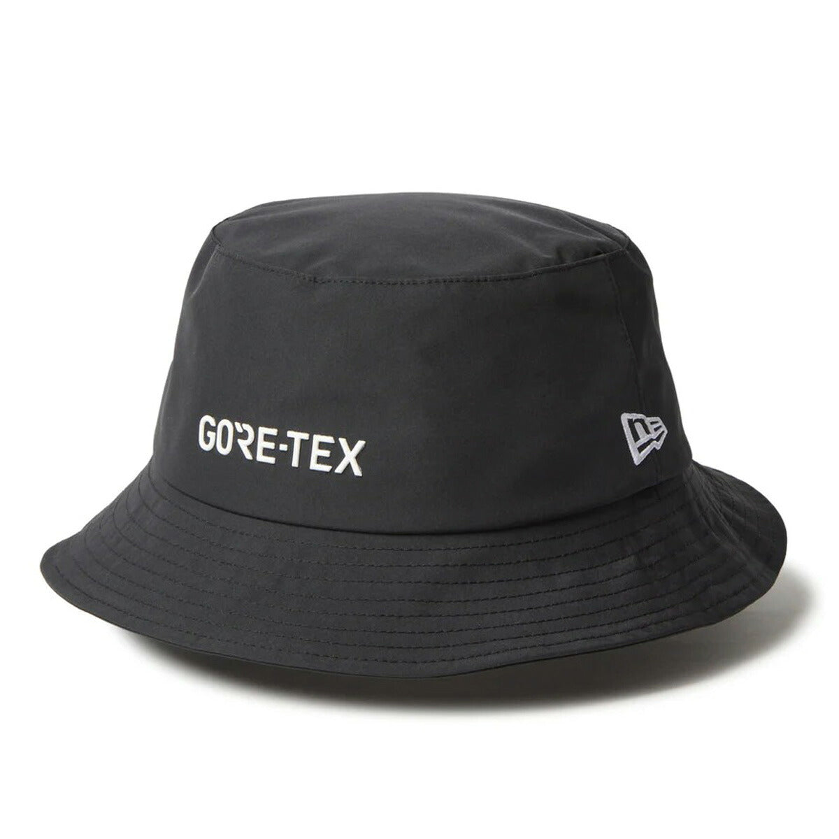 ニューエラ バケットハット バケハ キャップ メンズ レディース ブラック ブランド ゴアテックス GORE-TEX 裏メッシュ 裏地付き はっ水 撥水 黒 防水 防風 キャンプ アウトドア NEW ERA