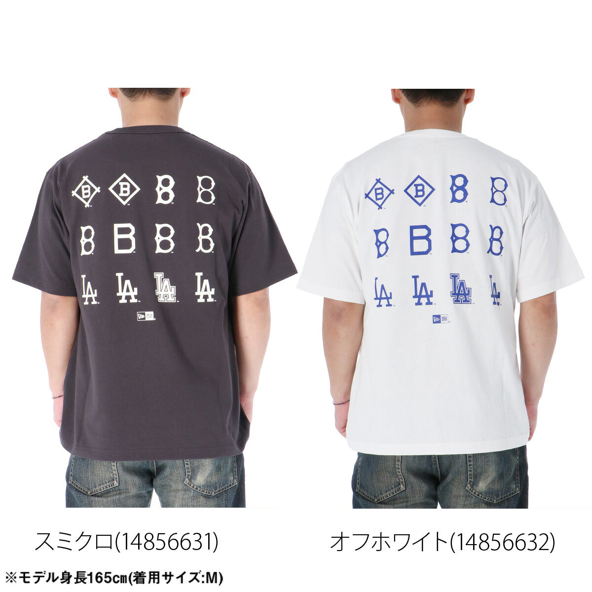 ニューエラ Tシャツ メンズ MLB ブラック ホワイト 14856631T