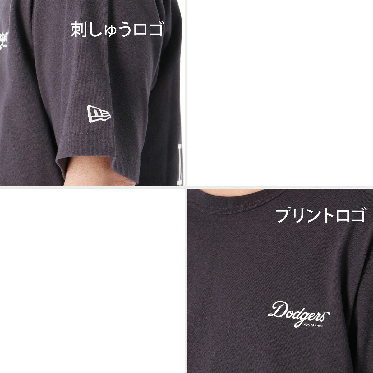 ニューエラ Tシャツ メンズ MLB ブラック ホワイト 14856631T