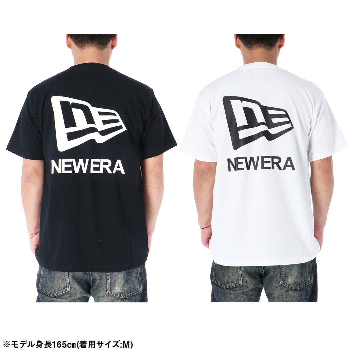 ニューエラ Tシャツ メンズ Flag & Wordmark ホワイト ブラック 14856650T