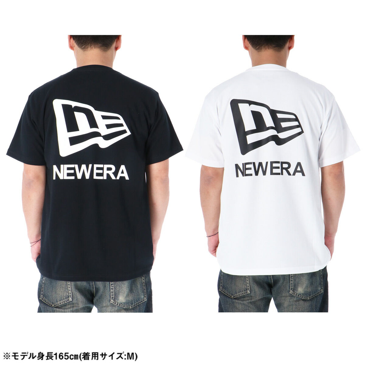 ニューエラ Tシャツ メンズ Flag & Wordmark ホワイト ブラック 14856650T