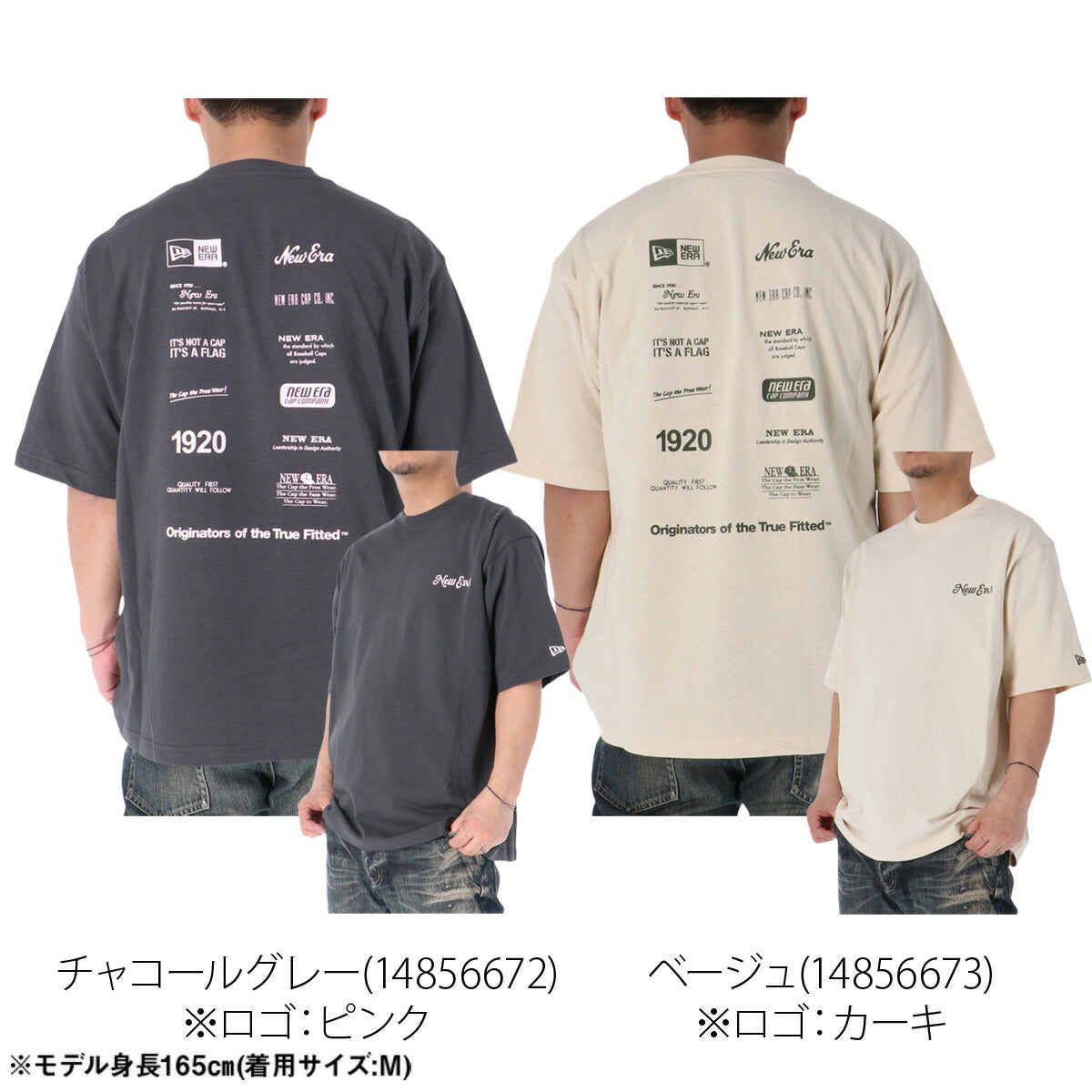 ニューエラ Tシャツ メンズ Logo Archive ホワイト ブラック グレー ベージュ 14856674T