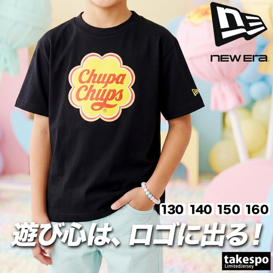 ニューエラ Tシャツ ジュニア チュッパチャプス ブラック 14864373T
