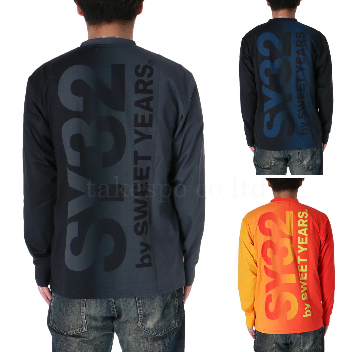 エスワイサーティトゥバイスィートイヤーズ Tシャツ メンズ グラデーション ブラック ネイビー オレンジ 15027