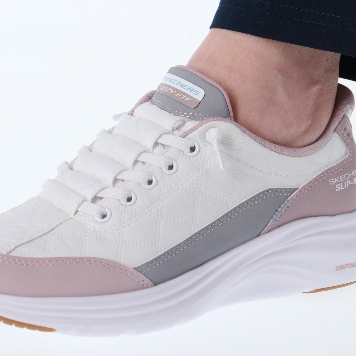 ウォーキングシューズ レディース スケッチャーズ スリップインズ コージーフィット 立ったまま履ける ハンズフリー ローカット ウォーキング シューズ 黒 白 レザー 合皮 スポーツ ブランド ダイエット スニーカー 通勤 旅行 SKECHERS 150404 あす楽 3ds SALE セール かわいい 大きいサイズ 有 おしゃれ - 【公式】限定ジャージのタケスポ（Limited jersey takespo）