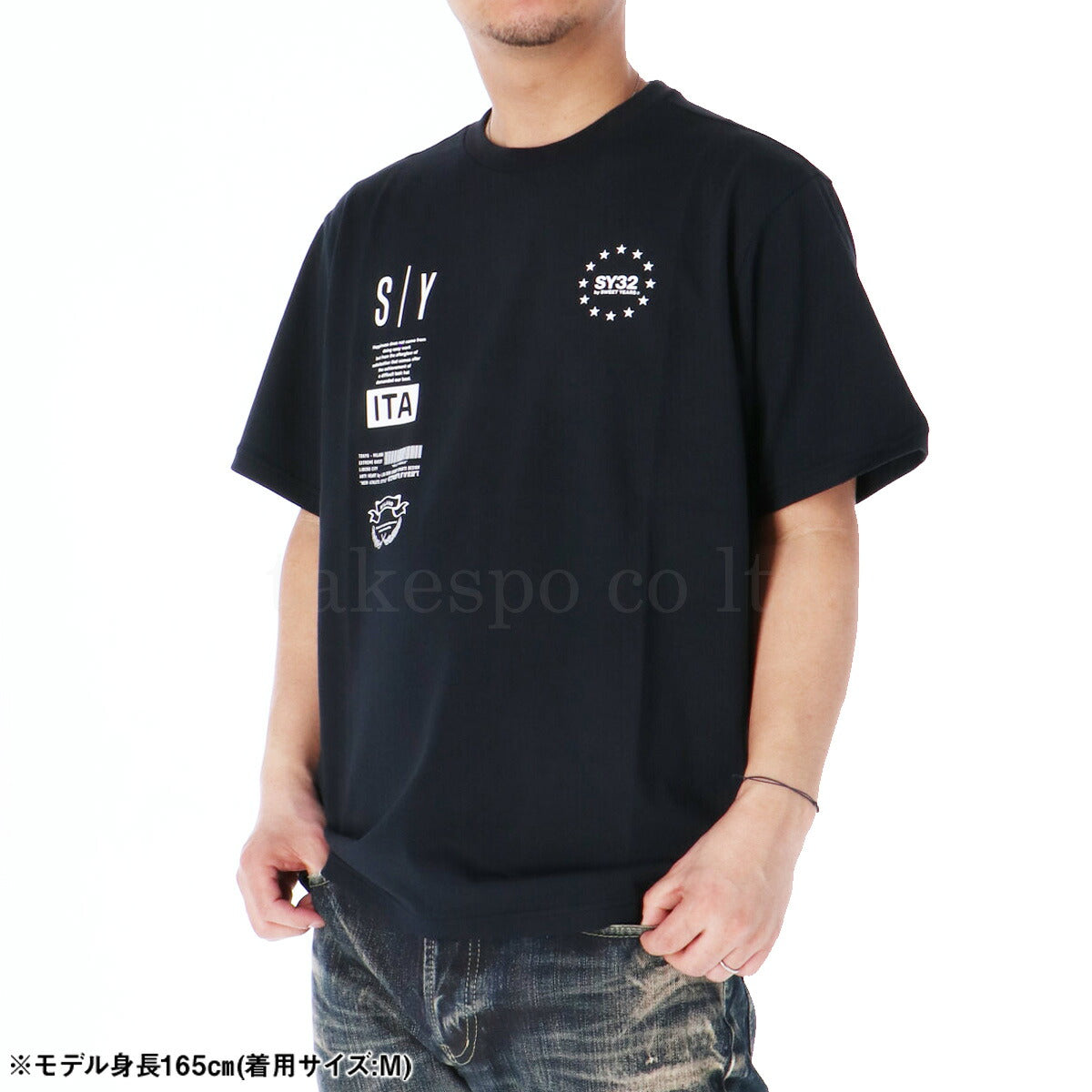 エスワイサーティトゥバイスィートイヤーズ Tシャツ メンズ マルチロゴ ブラック ホワイト 15050