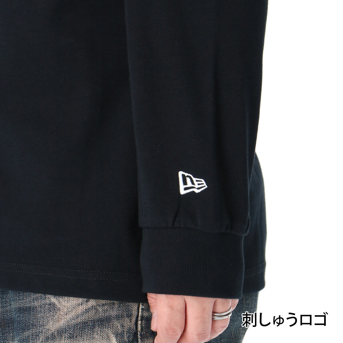ロンT 長袖Tシャツ メンズ ブランド ニューエラ ドライ 速乾 スポーツ Tシャツ ロンティー ロングTシャツ 長袖 吸汗 吸水 NEW ERA アーカイブロゴ バックプリント付き 黒 白 綿混