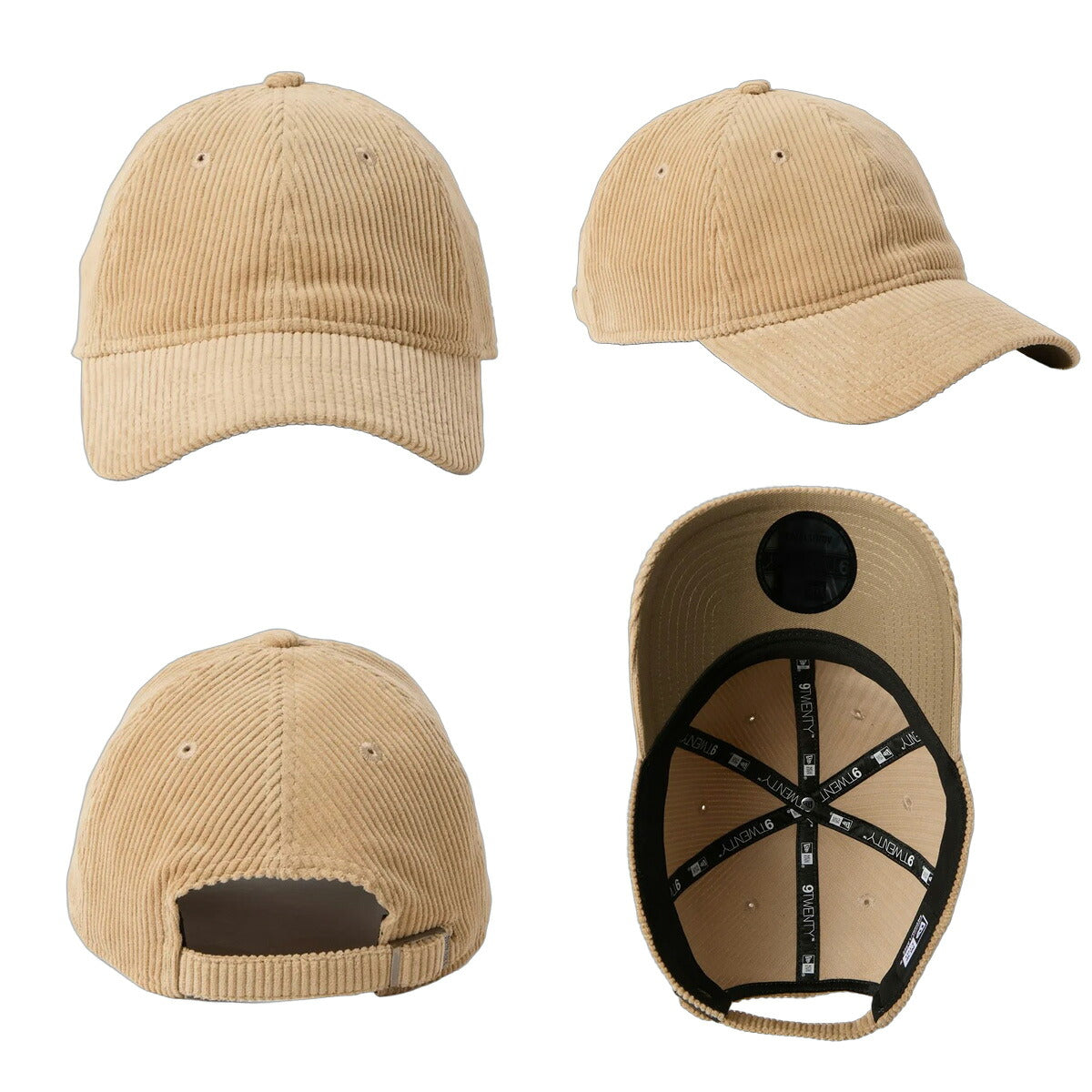 ニューエラ キャップ メンズ レディース ブラック ベージュ ブランド 帽子 コーデュロイ 黒 9トゥエンティ NEW ERA 15137197H スポーツ おしゃれ