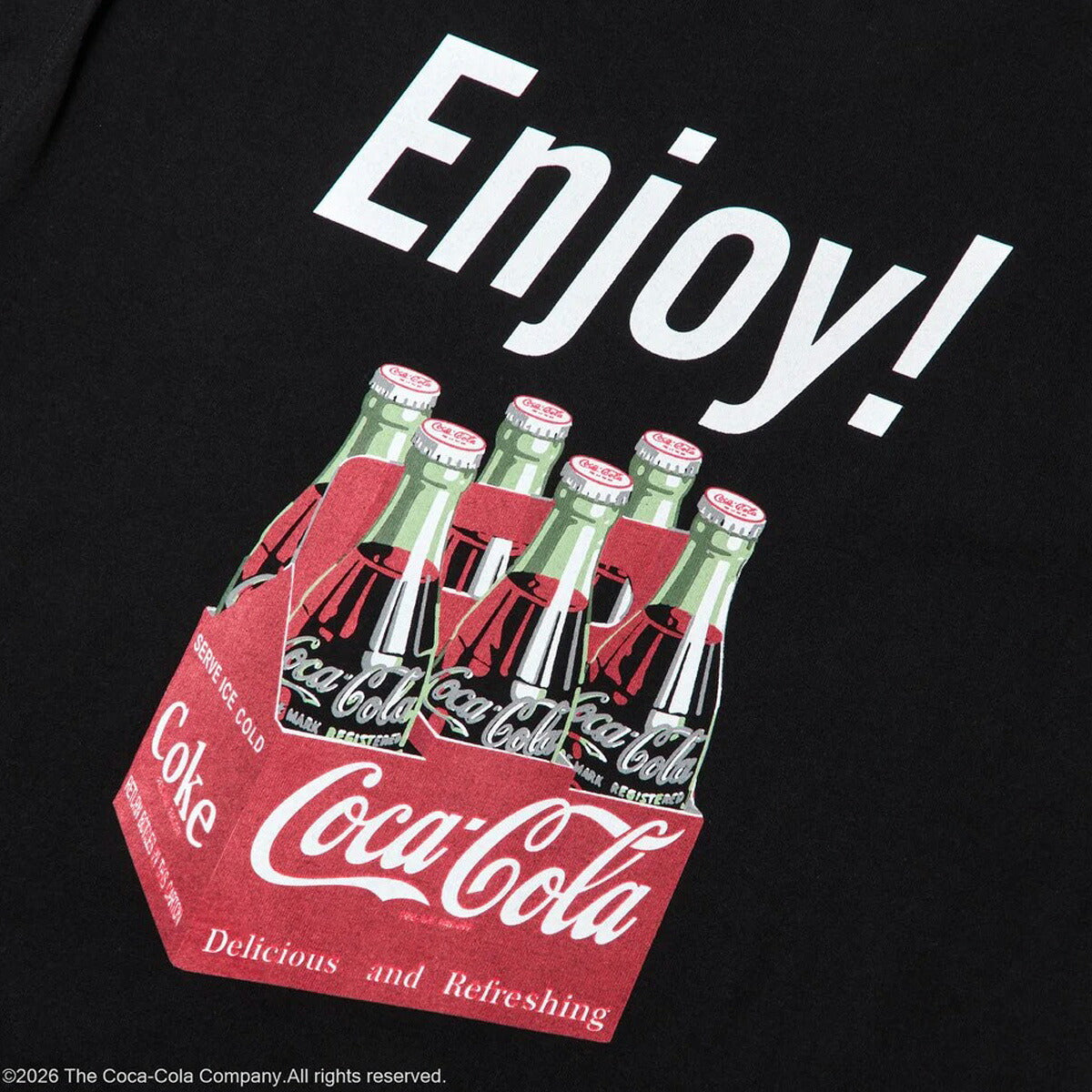 ロンT 長袖Tシャツ メンズ ブランド ニューエラ スポーツ Tシャツ ロンティー ロングTシャツ 長袖 NEW ERA コカ・コーラ コラボ バックプリント付き 黒 コーラ瓶 コットン100% 綿100% 15154970T ブラック 新作