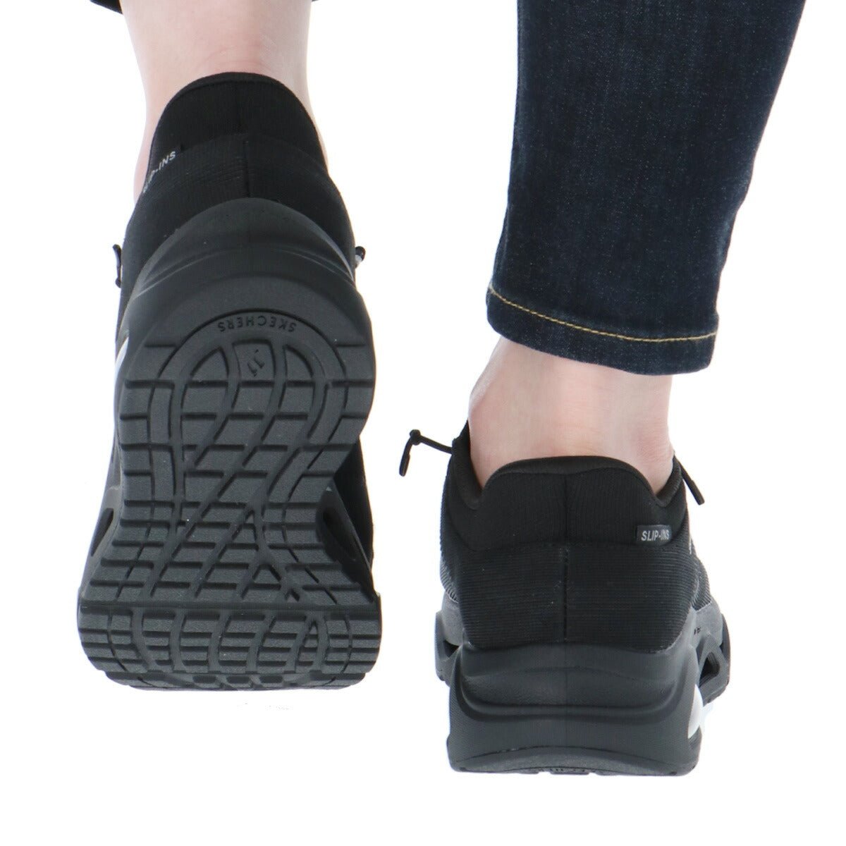 ウォーキングシューズ レディース スケッチャーズ スリップインズ ウノ グライドステップ スリッポン スニーカー 靴 くつ 手を使わず履ける 高齢者 履きやすい ハンズフリー ローカット 黒 白 スポーツ ブランド シューズ ダイエット ウォーキング 通勤 旅行 SKECHERS 190115 SALE セール かわいい 大きいサイズ 有 おしゃれ - 【公式】限定ジャージのタケスポ（Limited jersey takespo）