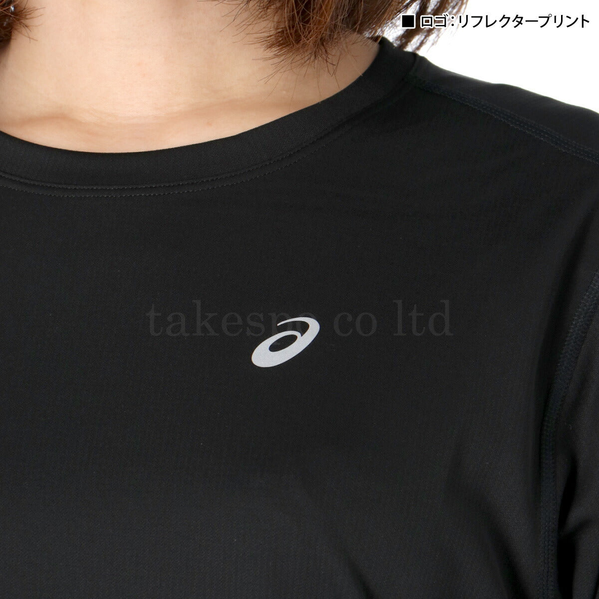 アシックス Tシャツ レディース ブラック ネイビー ピンク 2012D229