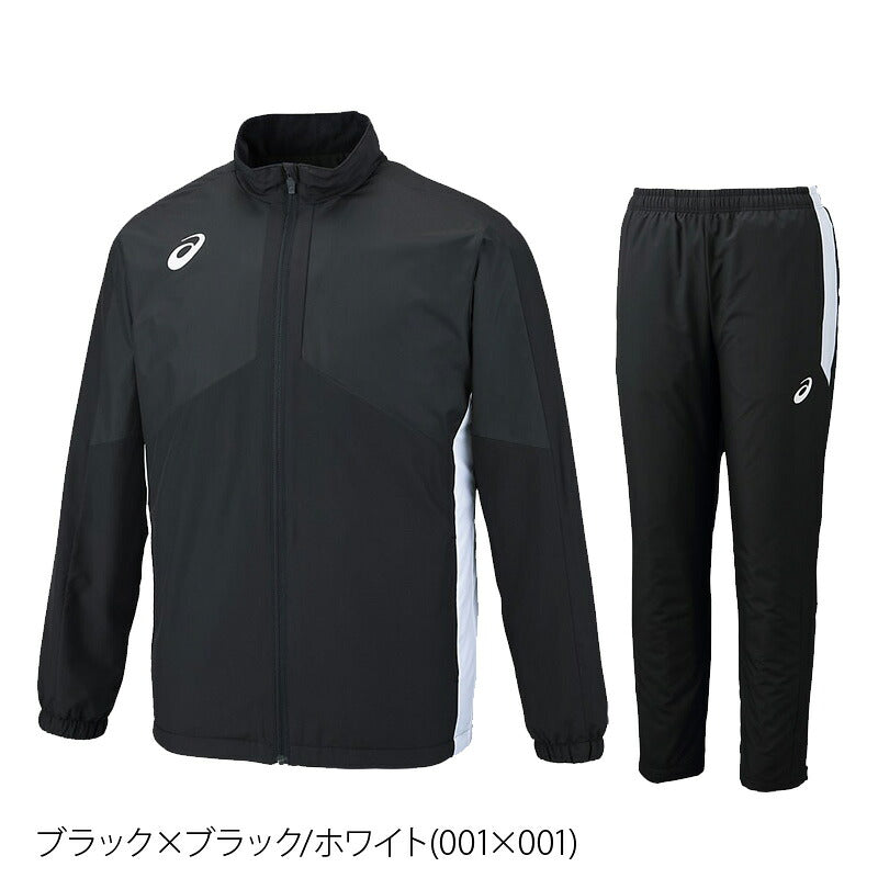 アシックス ウインドブレーカー 上下 メンズ ブラック ホワイト ネイビー ブルー レッド 2031A235