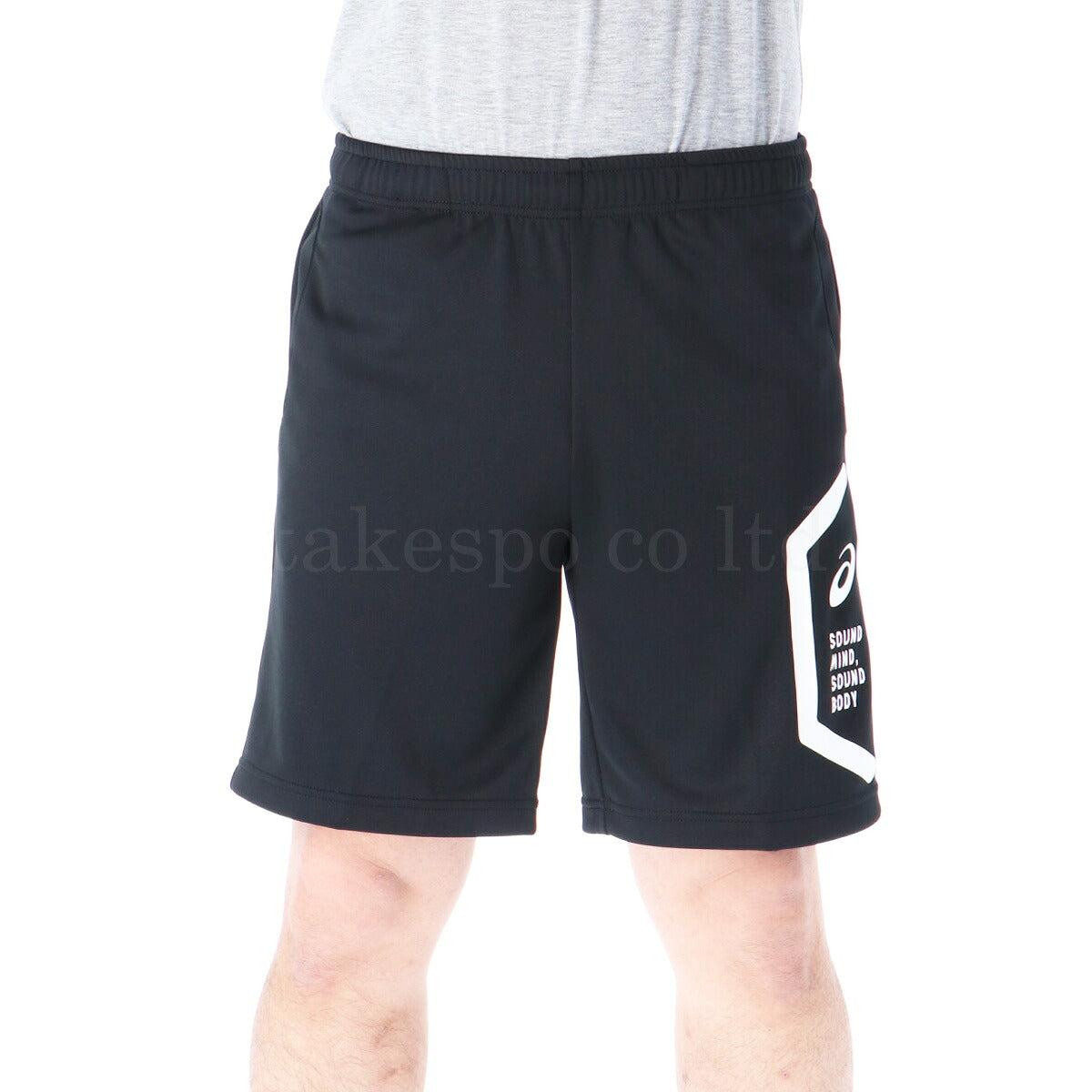 アシックス ハーフパンツ メンズ HEXAGON ブラック ネイビー 2031C263