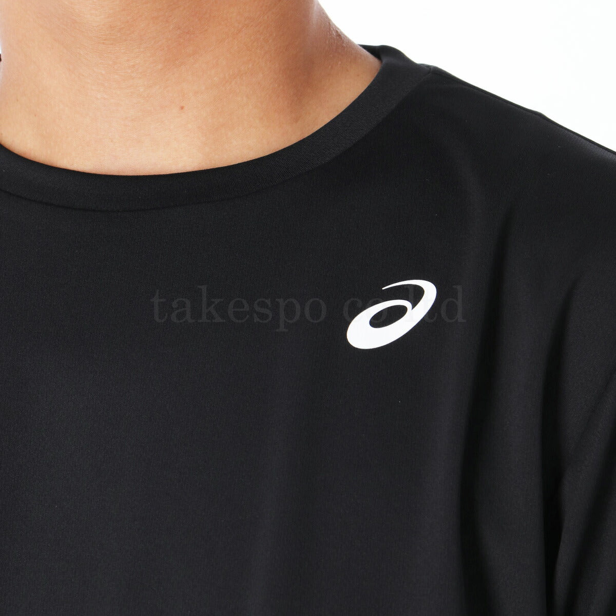 アシックス Tシャツ メンズ ドライ ワンポイント ブラック ホワイト ネイビー 2031E018
