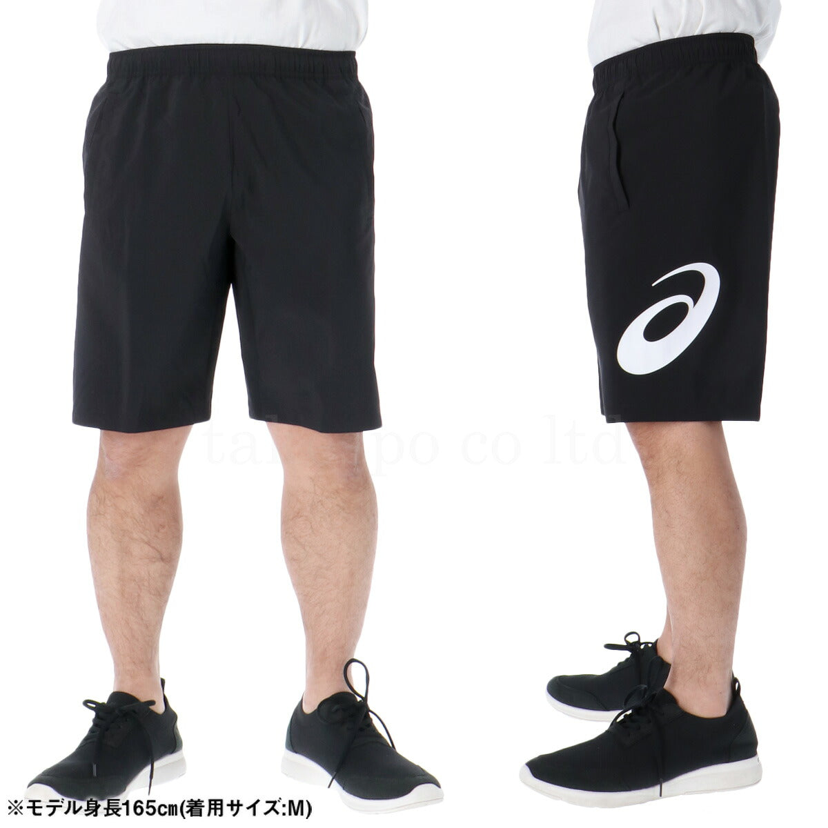 アシックス ハーフパンツ メンズ クールサマーウーブン ブラック ネイビー 2031E991