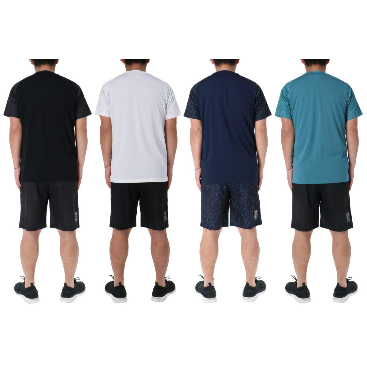 アシックス Tシャツ ハーフパンツ 上下 メンズ ドライグラフィック ブラック ホワイト ネイビー グリーン 2031E994