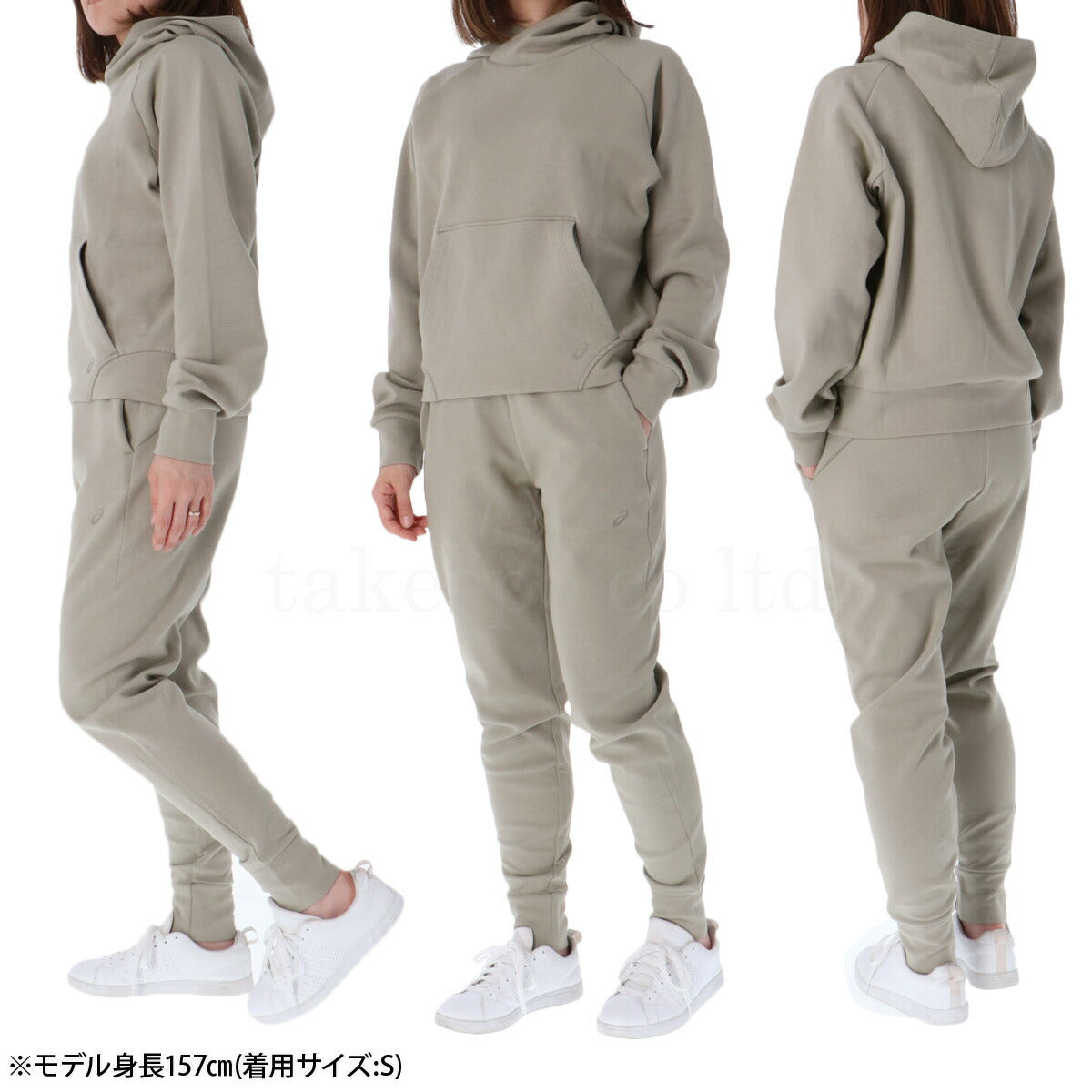 アシックス スウェット 上下 レディース モビリティニット グレー 2032D147