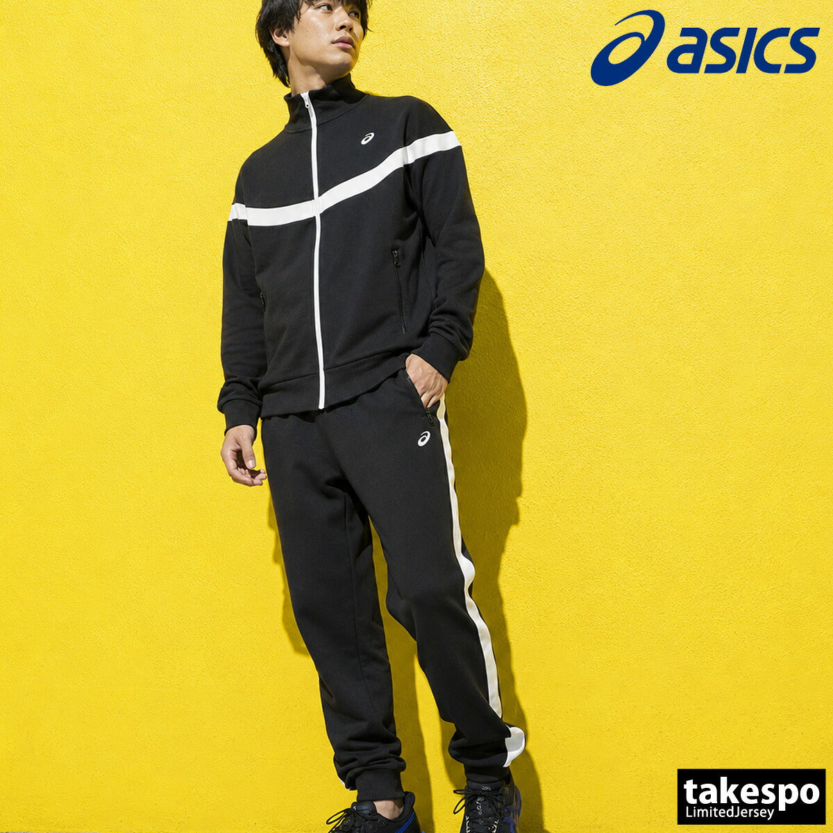 アシックス ジャージ上下 ジャージ 上下 セットアップ メンズ ブランド asics フルジップ 2033B999 ブルー ブラック 上下セット 大きいサイズ 有 スポーツウェア トレーニングウェア スポーツ